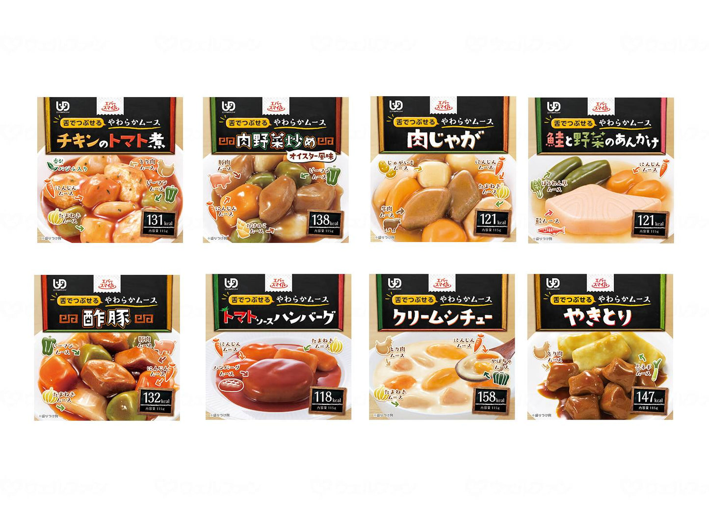 야마토 제철 (다이와 세이칸) 에버스 마이루 무스 음식 8 종 세트