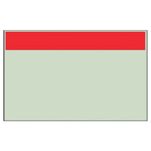 Unit piping identification sheet Red band only (medium) Uni sheet 250 x 700 415-14 1 sheet