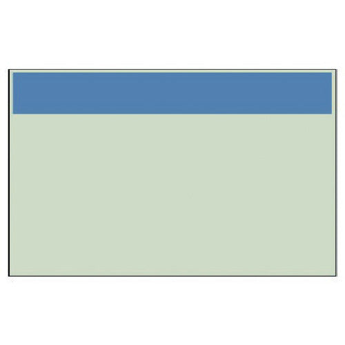 Unit piping identification sheet Blue band only (small) Uni sheet 250 x 500 416-01 1 sheet