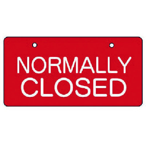 유닛 밸브 개폐 표시판 CLOSED・적지・5매 세트・60×120