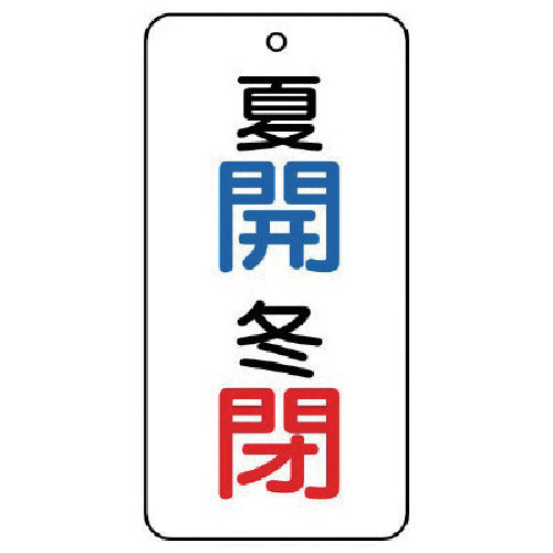 Unit Valve Indicator Panel Summer Open/Winter Close 5 Pieces 80 x 40 x 2 858-08 1 Set