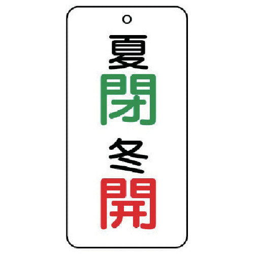 Unit Valve Indicator Panel Summer Closed/Winter Open 5 Pieces 80 x 40 x 2 858-09 1 Set