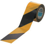 Unit Hand-cut trolley tape Yellow/Black 45mm width x 20m 864-66 1 roll