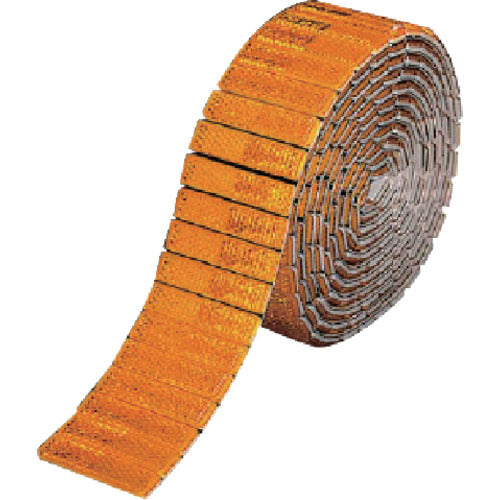 Unit Reflective Tape (Amber) Acrylic 50mm width x 2.5m roll 866-02 1 roll