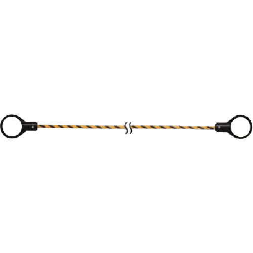 ユニット コーンロープ 黄黒 12Ф×2000mm 872-44 1 本