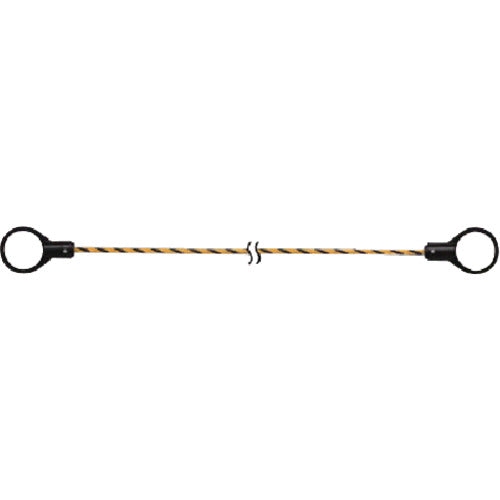 Unit Cone Rope Yellow Black 12Φ×1500mm 872-45 1 piece