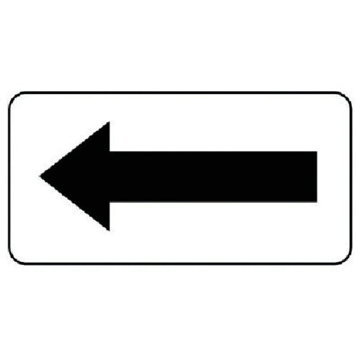 ユニット 配管ステッカー 方向表示・黒(大) 80×150 10枚組 AS.22L 1 組