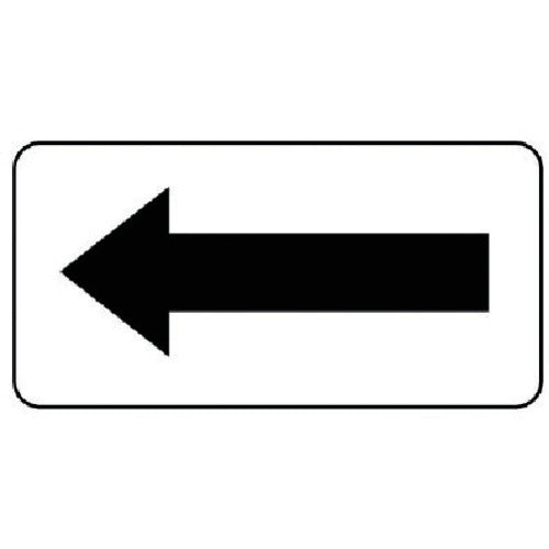 Unit Plumbing Sticker Direction Indicator Black (Small) 40 x 80 10 Sheets AS.22S 1 Set