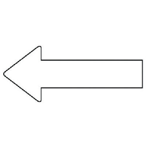 Unit Plumbing Sticker Direction Indicator White (Medium) 40 x 100 10 Sheets AS.23.13M 1 Set