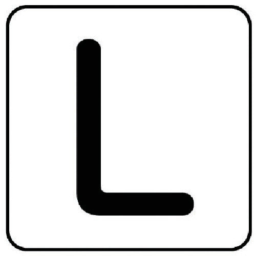 Unit Plumbing Sticker L (Very Small) Aluminum 30 x 30 10 Sheets AS.25.12SS 1 Set