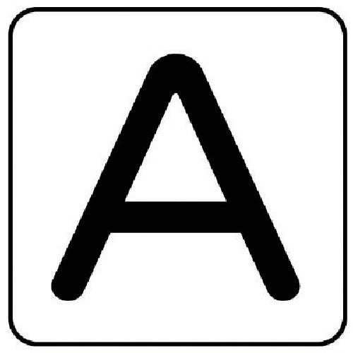 ユニット 配管ステッカー A(大) アルミ 80×80 10枚組 AS.25.1L 1 組