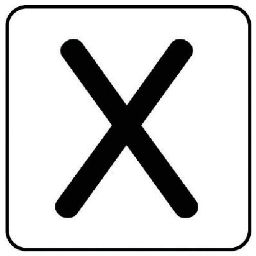 유닛 배관 스티커 X(극소) 알루미늄 30×30 10매 세트 AS.25.24SS 1조