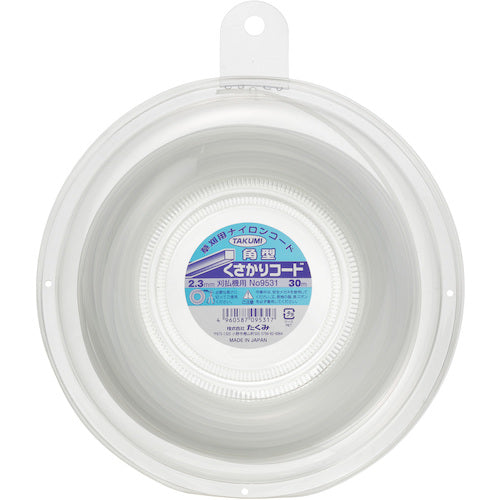 Takumi Nylon Cord "Rectangular Chain Cord 2.3mm x 30m" 9531 1 pc