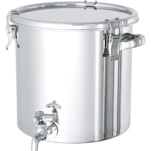 MONOVATE ステンレスタンク ストレート密閉タンク(蛇口付) 7L CTH-W-21 1 個