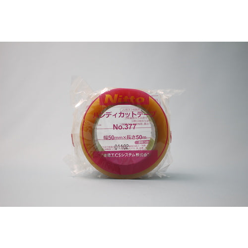 日東電工BM 包装用OPPテープ ハンディカットテープ No.377 50mm×50m 透明 NO377-50TM 1 巻