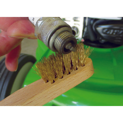 LESSMANN Wooden Handle Brass 3-Row Brush 125211 1 Piece