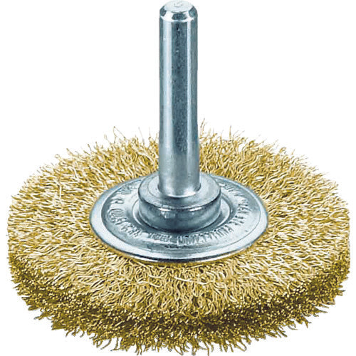 LESSMANN Shafted Wheel Brush Brass Wire 0.2 φ30 413542 1 pc