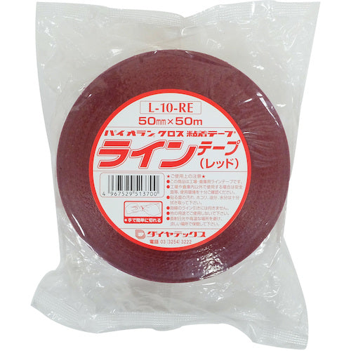파이오란 라인 테이프 50mm×50m 레드 L-10-RE-50MM 1권