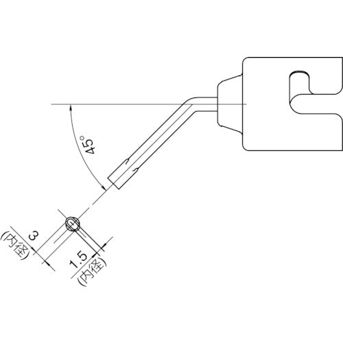 백광 노즐 싱글 벤딩 N51-05 1개