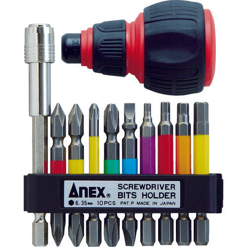 Annex Color Bit & Extension Holder Set with Handle ACMH9-EH 1 S