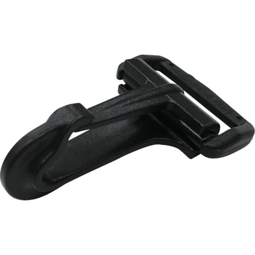 ユタカメイク 結束ベルト 平ベルト金具 PCナスカン A30×L60×B9 ブラック JD-04 1 個