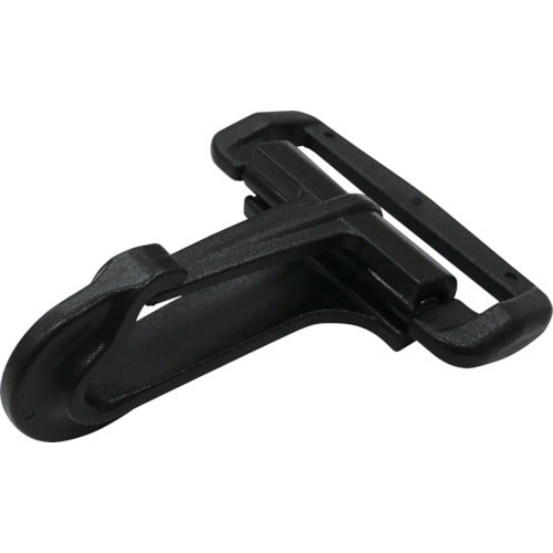 ユタカメイク 結束ベルト 平ベルト金具 PCナスカン A38×L60×B9 ブラック JD-06 1 個