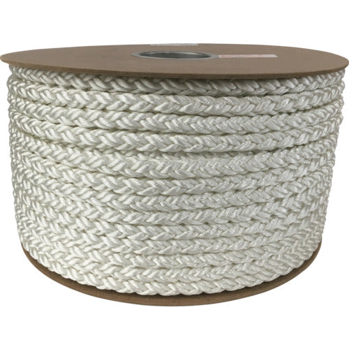 ユタカメイク ポリエステルクロス係留ドラム巻 9φ×150m 白 PRD-5 1 巻