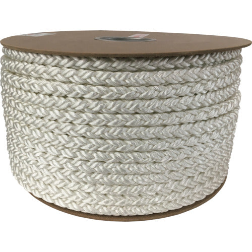 ユタカメイク ポリエステルクロス係留ドラム巻 12φ×100m 白 PRD-6 1 巻