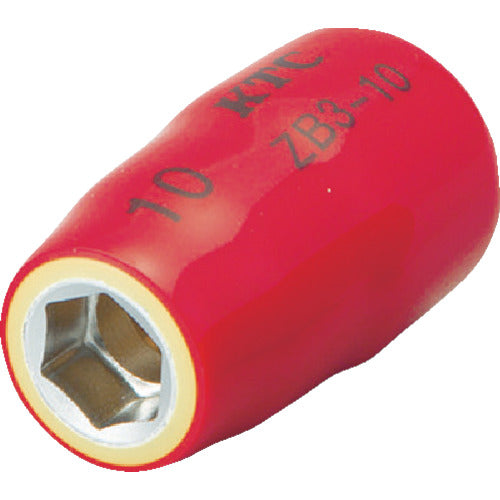 KTC Insulated Tool 9.5 sq. Socket 10 mm ZB3-10 1 piece
