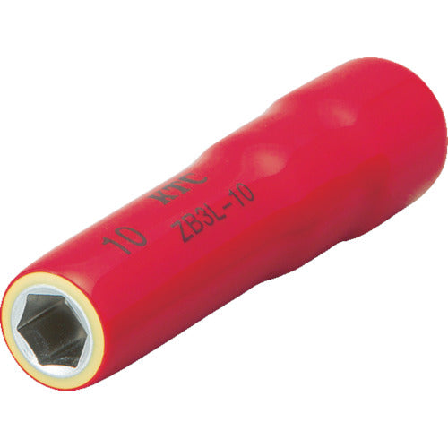 KTC Insulated Tool 9.5 sq. Deep Socket 10 mm ZB3L-10 1 piece