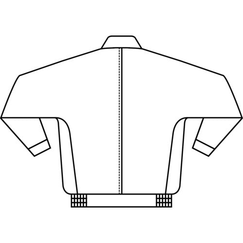 ミドリ安全 静電気帯電防止作業服 ブルゾン ブルー サイズ3L VE73 UE 3L 1 着