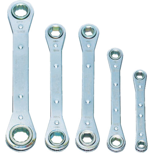 WILLIAMS Ratcheting Box Wrench Set 5 Pieces JHWMWS-30 1 S