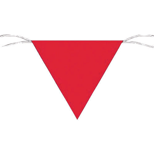 Tsukushi Triangular Flag Sign, Plain Red 651-A 1 Piece