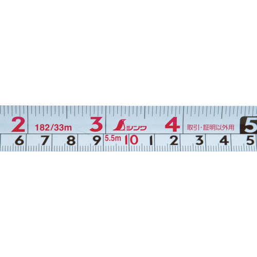 Shinwa Convex Smart Gear Width 25mm Length 5.5m With scale equivalent to shaku 80883 1 piece
