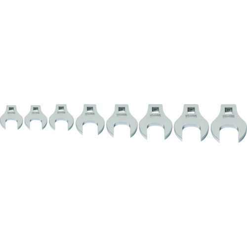 WILLIAMS 3/8ドライブ クローフットレンチ セット(17〜24mm) JHW10791 1 S