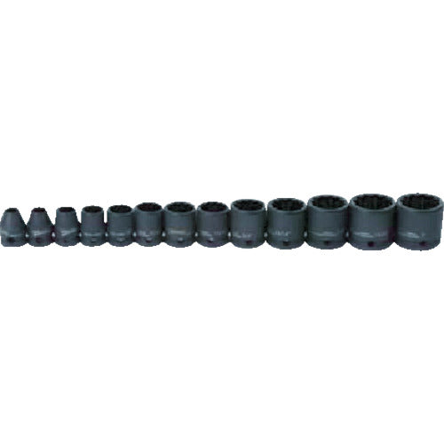 WILLIAMS Impact Socket Set 3/8 12-point 13-piece JHW36923 1 S