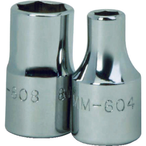 WILLIAMS 1/4ドライブ ショートソケット 6角 4mm JHWMM-604 1 個