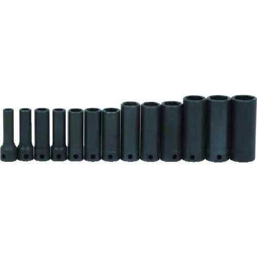 WILLIAMS 3/8 Drive Deep Socket Set Hexagonal 13 Pieces Impact JHWMS-12-13H 1 S