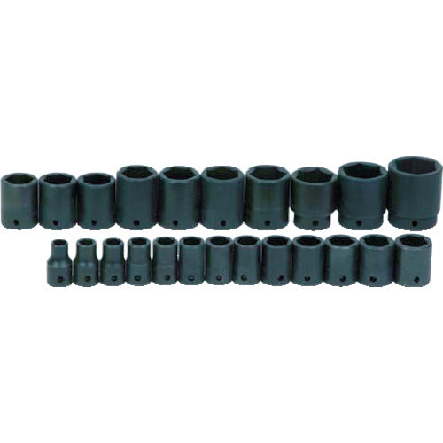 WILLIAMS Impact Socket Set 1/2 Deep Hexagon 24pcs JHWMS1424RC 1 S