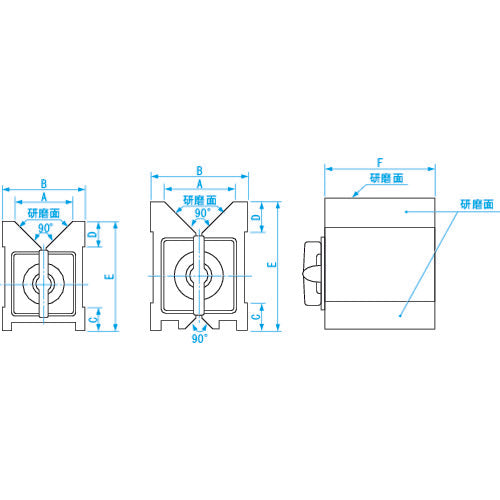 SK Magnetic V-Block 95x70x120mm MV-120G 1 piece
