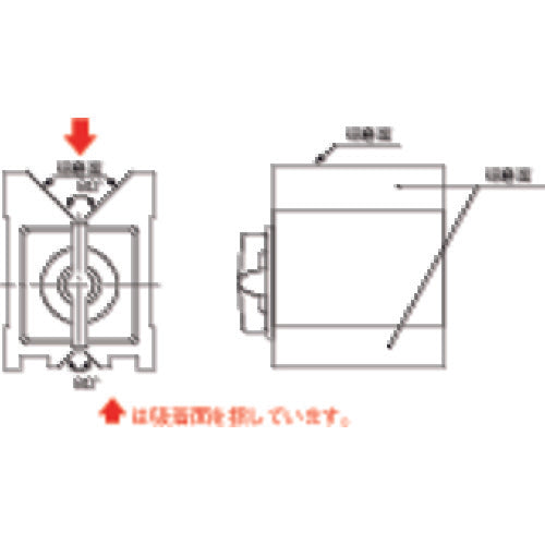 SK Magnetic V-Block 95x70x80mm MV-80G 1 piece