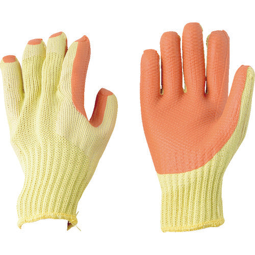 ATOM Cut-Resistant Gloves Kevlar(R) 7G Rubber-Coated Reinforced Fingertips HG-11 1 Pair