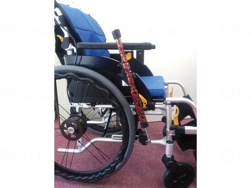 ハーツエイコー車椅子ブレーキ延長棒 延de棒(エンデバー) 花柄調