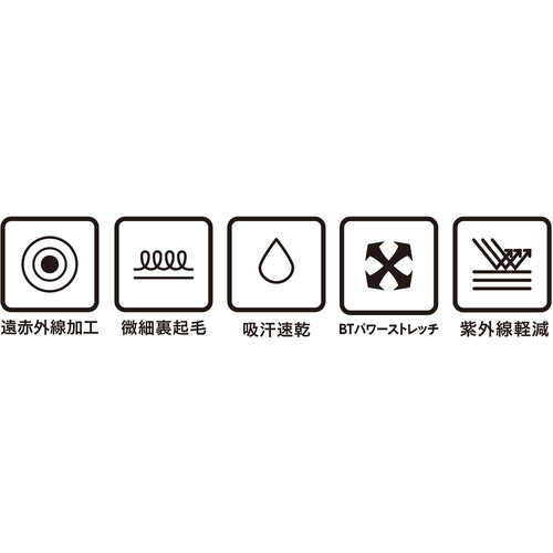 おたふく BTパワーストレッチロングタイツ ブラック 3L JW-162-BK-3L 1 着