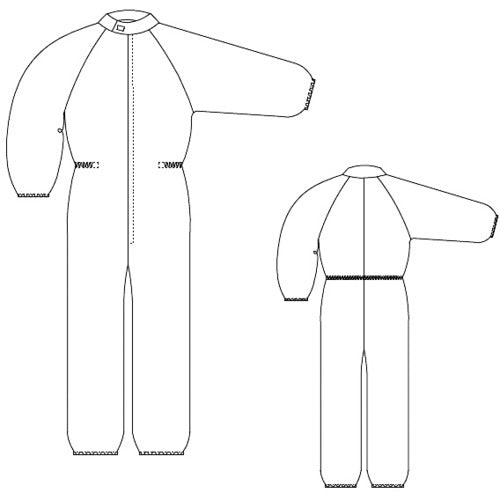 GOLDWIN フロントファスナーワンピース ホワイト 3L PP1470-W-3L 1 着