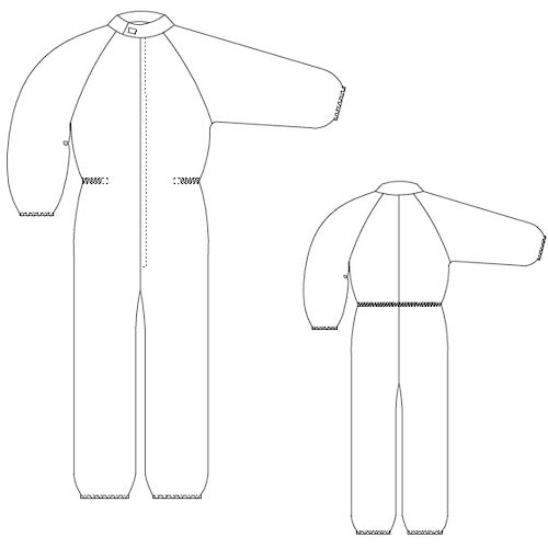 GOLDWIN Front Zipper Dress White M PP1470-WM 1 piece