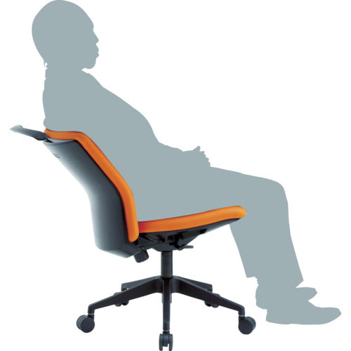 アイリスチトセ ハンガー付回転椅子(シンクロロッキング) グレー HG-X-CKR-S46M0-F-GY 1 台