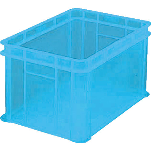 TRUSCO S형 투명 컨테이너 54L 투명 블루 S-54B 1개