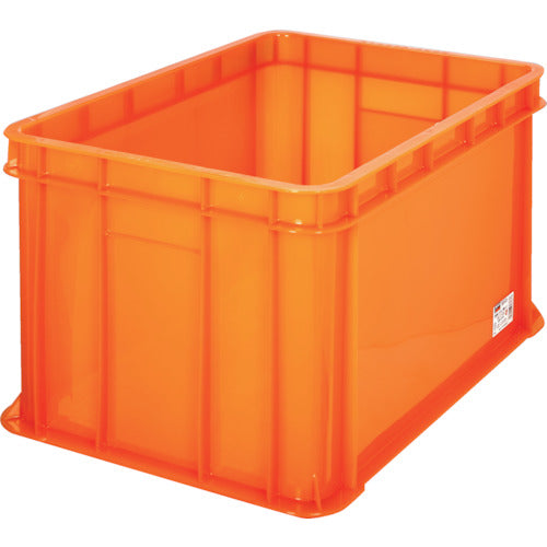 TRUSCO S형 투명 컨테이너 54L 투명 오렌지 S-54OR 1개
