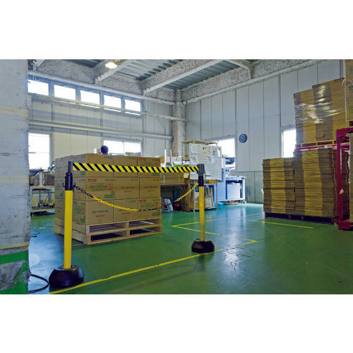 TRUSCO チェーンスタンド用バリアライン(標示テープ付) きけん立入禁止 TST-BR-2 1 個